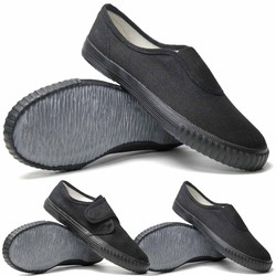 Adults Slip On Gusset & Velcro PE Pumps Plimsolls From Adults Size  6 to Adults Size 9