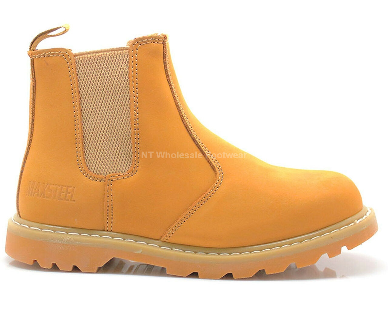 MENS GOOD YEAR WELTED CHELSEA DEALER ANKLE STEEL TOE CAP SAFETY WORK BOOTS SHOES 