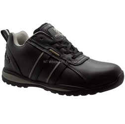 Maxsteel SB Safety Trainers With Steel Toecap In Smooth Black MS6306