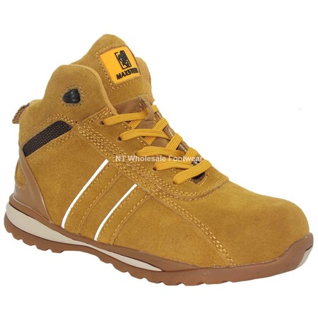 MENS LIGHTWEIGHT LEATHER STEEL TOE CAP SAFETY WORK SHOES TRAINERS BOOTS SZ 3-14 