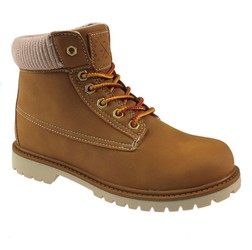 Junior Boys Lace Up Ankle Boots In Honey K500011