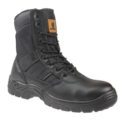Maxsteel MS38 Fur Lined Steel Toe Hi Boot With A YKK Zip, Anti Slip, Antistatic and Oil Resistant Sole