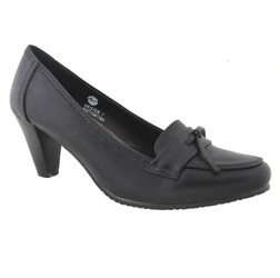 Boardwalk Ladies Black Hi Heel Court Shoes Webster Size 6