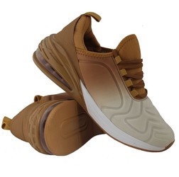 Boys  Lightweight Lace Up Trainers In Tan Beige 280M