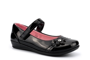 US Brass Infants Girls School Shoes 8-2 Nelly Patent UW109