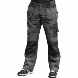 Stanley Huntsville Grey Work Trousers WITH KNEEPAD & HOLSTER POCKETS