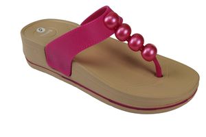 Ladies Bonkerz Lighweight Toe Post Sandals In Pink