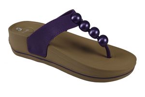 Ladies Bonkerz Lighweight Toe Post Sandals Colour In Purple