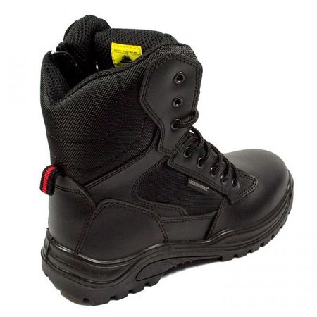 MENS GROUNDWORK LIGHTWEIGHT STEEL TOE CAP SAFETY WORK BOOTS BLACK TRAINERS SIZES 